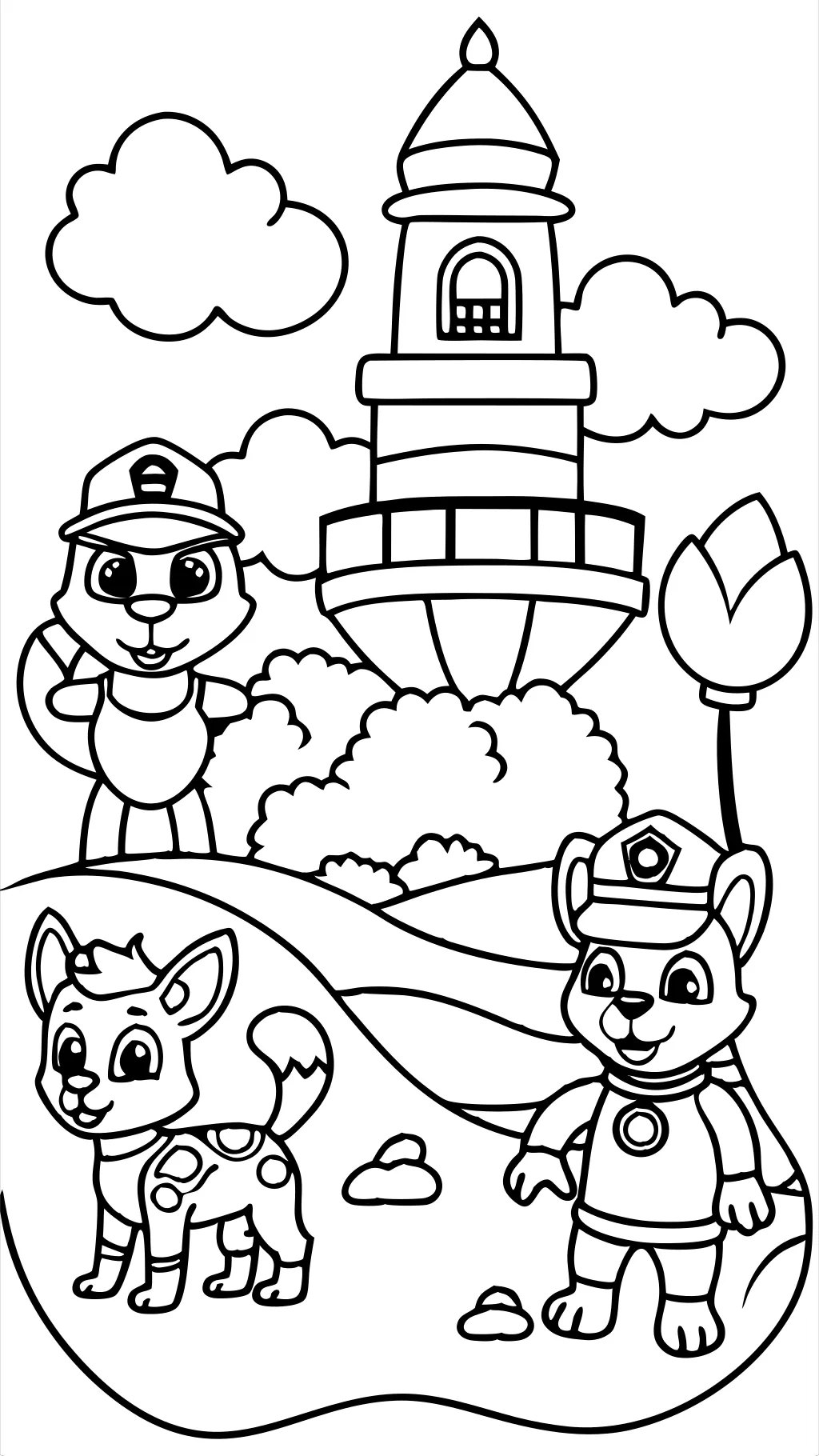 coloriages de patrouille de patte gratuits